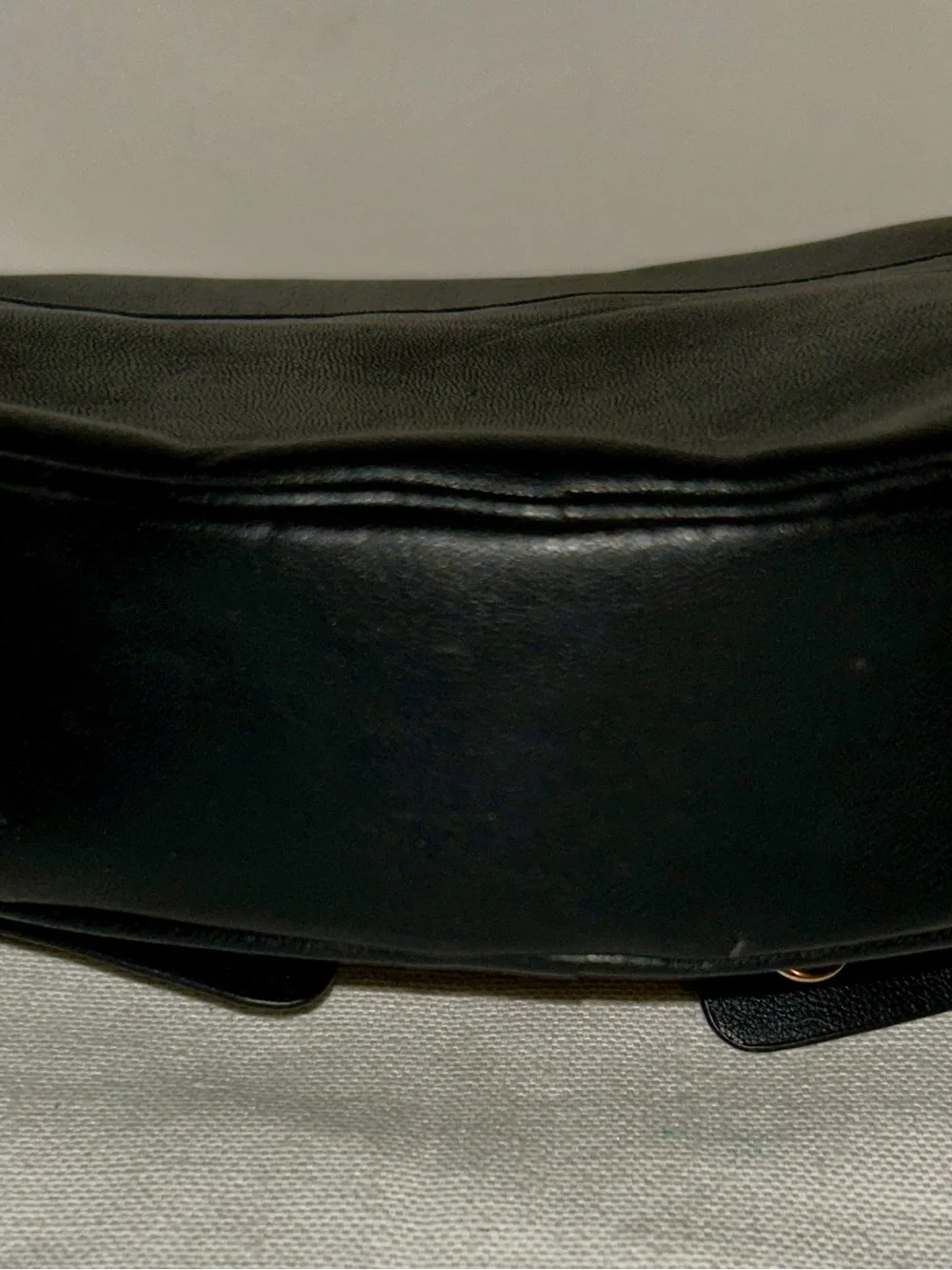Karl Lagerfeld Black Round Crossbody with Pearl Bow. Made in Paris